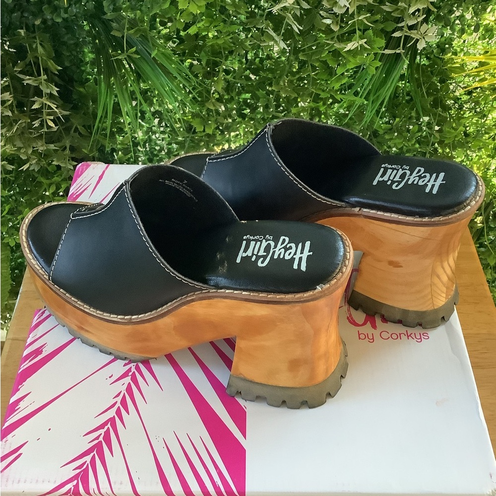 Black and Tan Mules